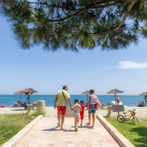 Camping avec un accès direct à la plage de Ghisonaccia