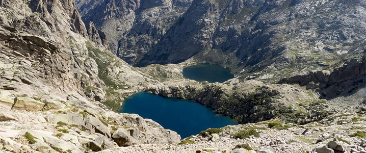 Les deux lacs de Melo et de Capitello en Corse