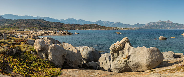 Paysage maritime de Calvi en Haute-Corse