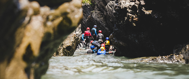 Activité de canyoning à faire près du camping