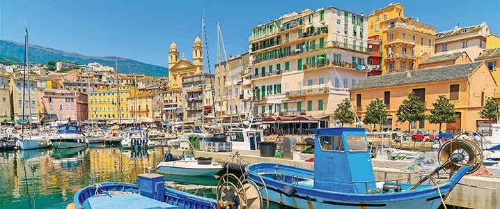 Ville portuaire de Bastia en haute - Corse