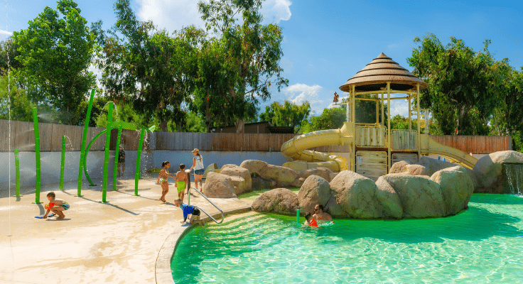 parc aquatique pataugeoire ludique camping Arinella Bianca Corse